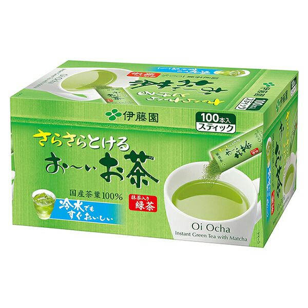 即日出荷 伊藤園 さらさらとける おーいお茶 抹茶入り緑茶 100本入