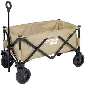 キャプテンスタッグ(CAPTAIN STAG) 4輪キャリー UL-1055 CS 収束型4輪キャリー グリーン - アウトドア・キャンプ用品